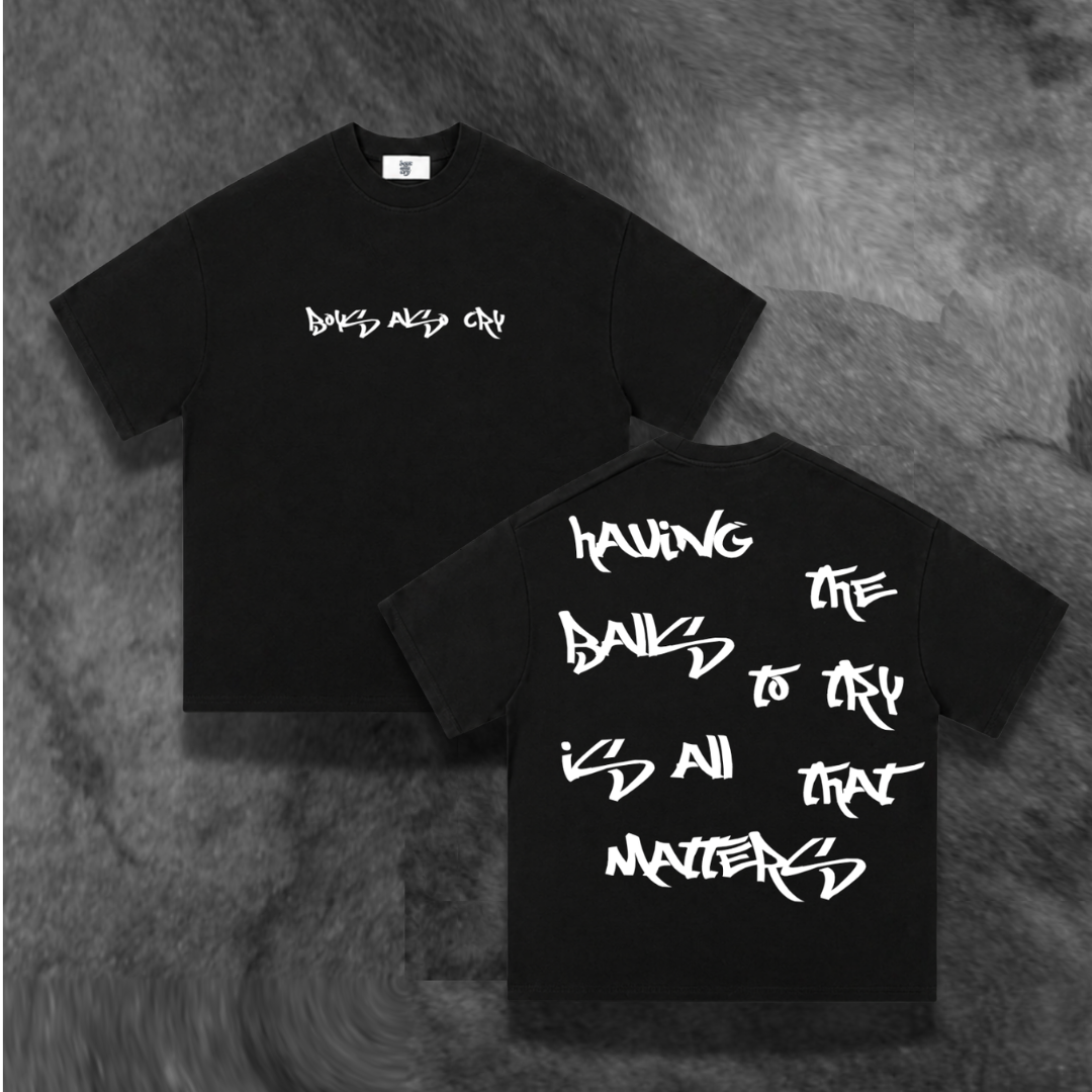 ''BALLS'' TEE BLACK/WHITE