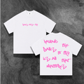''BALLS'' TEE WHITE/PINK