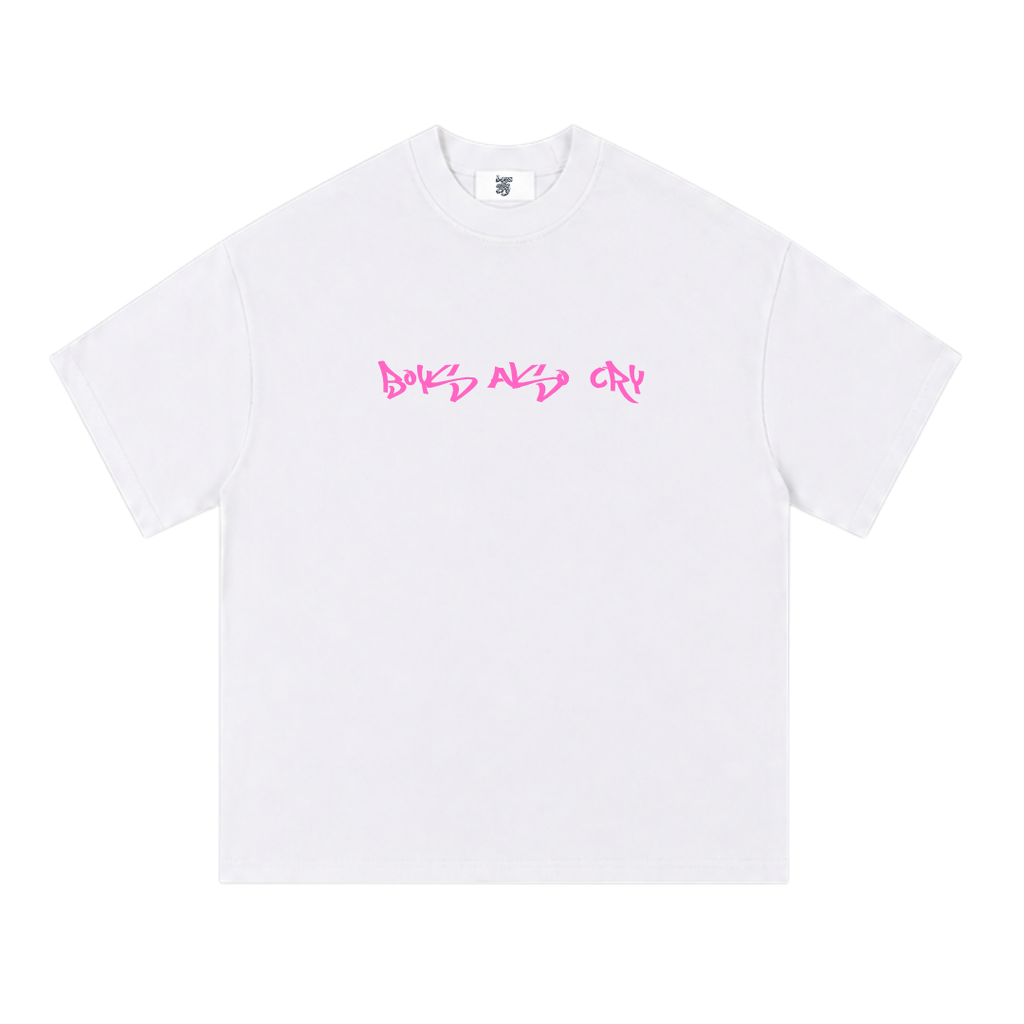 ''BALLS'' TEE WHITE/PINK
